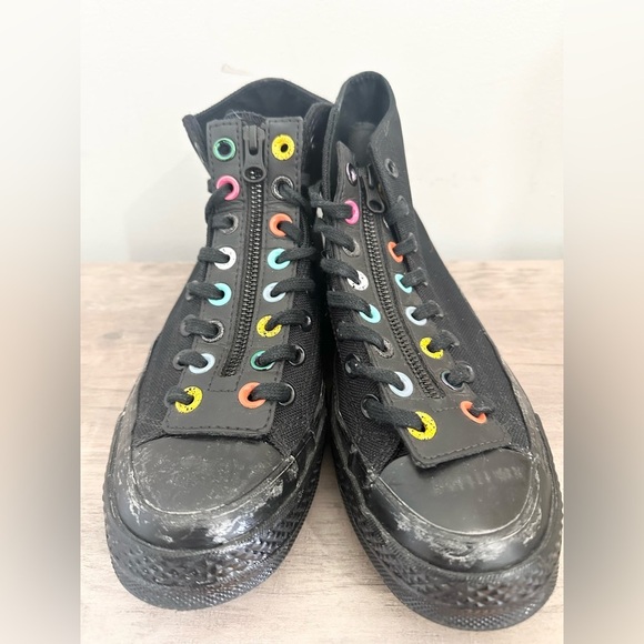 Converse Chuck 70 Zip Black Electric Aqua size 9 converse black casual Y2K - Picture 3 of 7